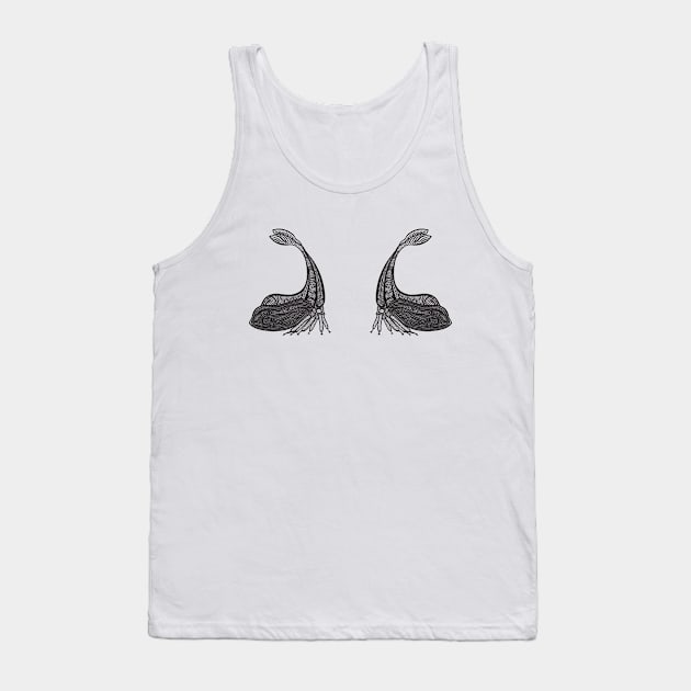 Y-Horned Treehoppers in Love - insect design on white Tank Top by Green Paladin